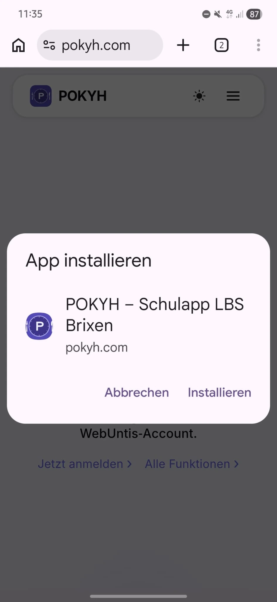 Schritt 03: Bestätigen