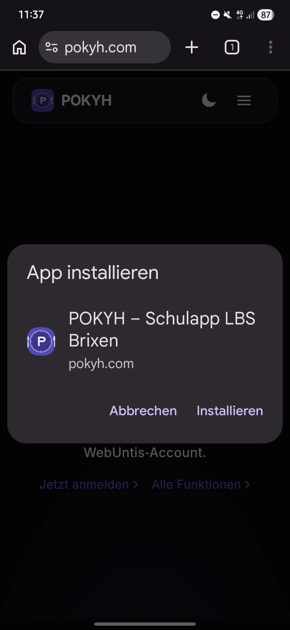 Schritt 03: Bestätigen