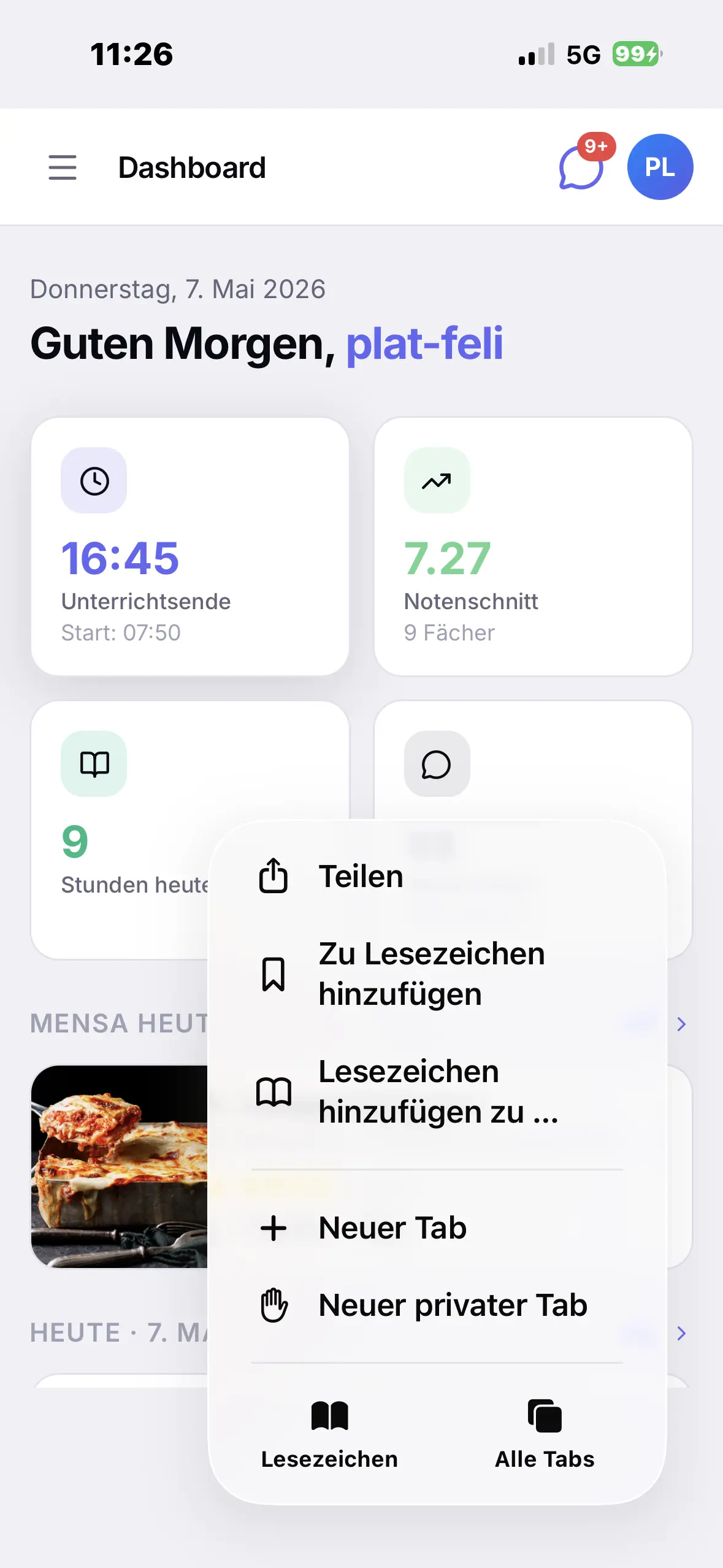 Schritt 02: Teilen tippen